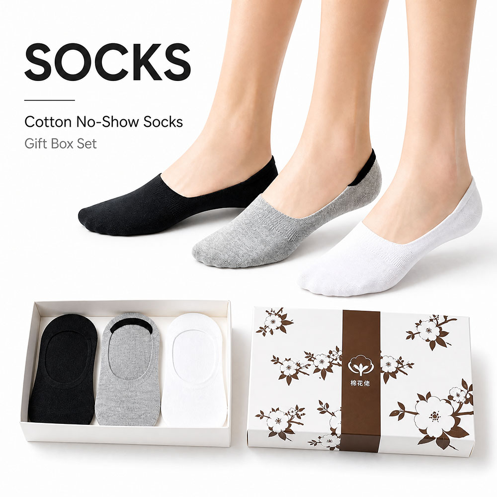 Invisibility Sock Loafer - 6 Paar Unisex Katoenen Onzichtbare Lage