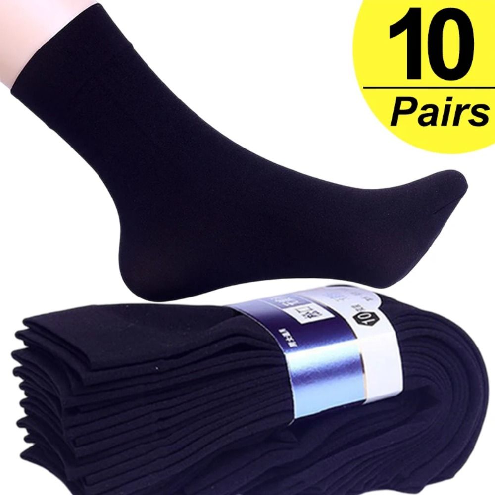 Silk Sock Bamboo - 10 paar casual ademende heren ijszijden