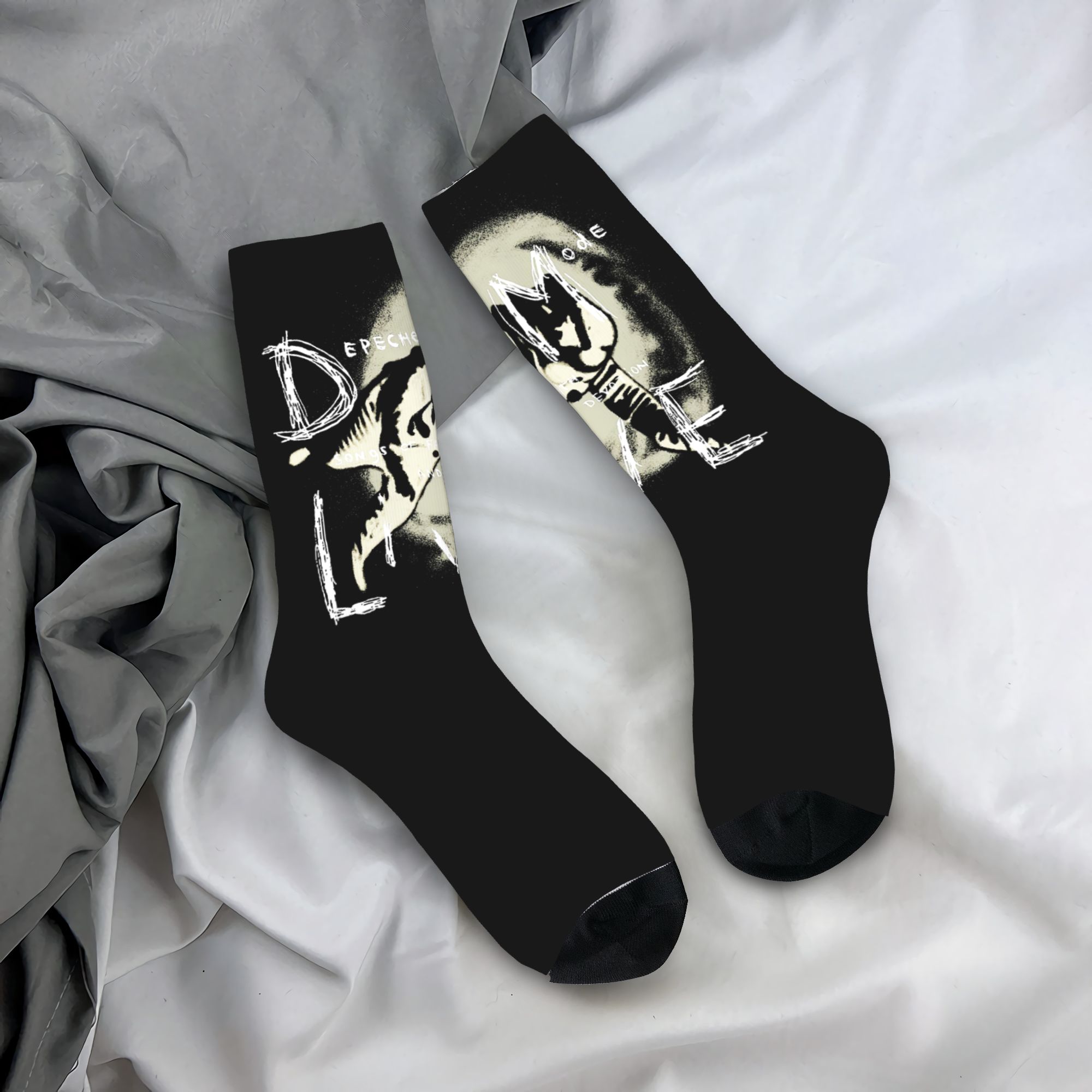 Dress Sock Men - Aangepaste elektronische Rock Depeche Cool Mode-kledingsokken