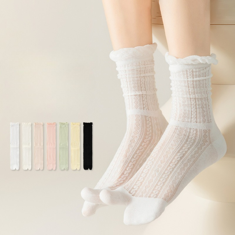 Toe Sock Split - 5 paar split-teen sokken dames katoen