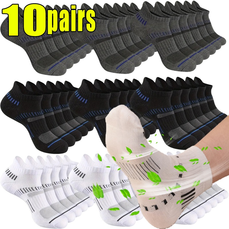 Ankle Sock Low Cut - 1-10pairs Ademend Mesh Mannen Sokken Katoen