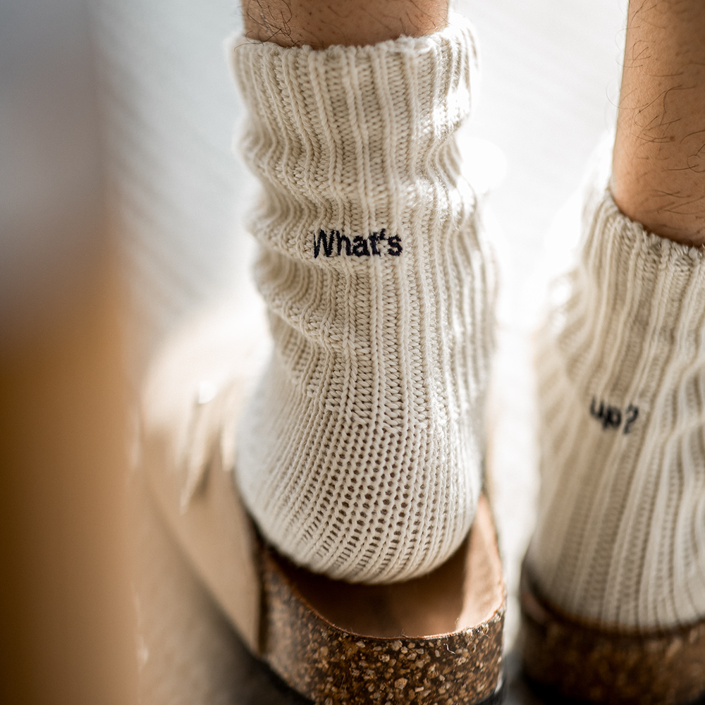 Cotton Crew Sock Pack - Maden 3-pack paar vintage grove steek
