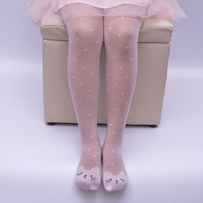 Tights Pantyhose Sheer - Dansballet Strakke Kat Dunne Stippen Meisjes