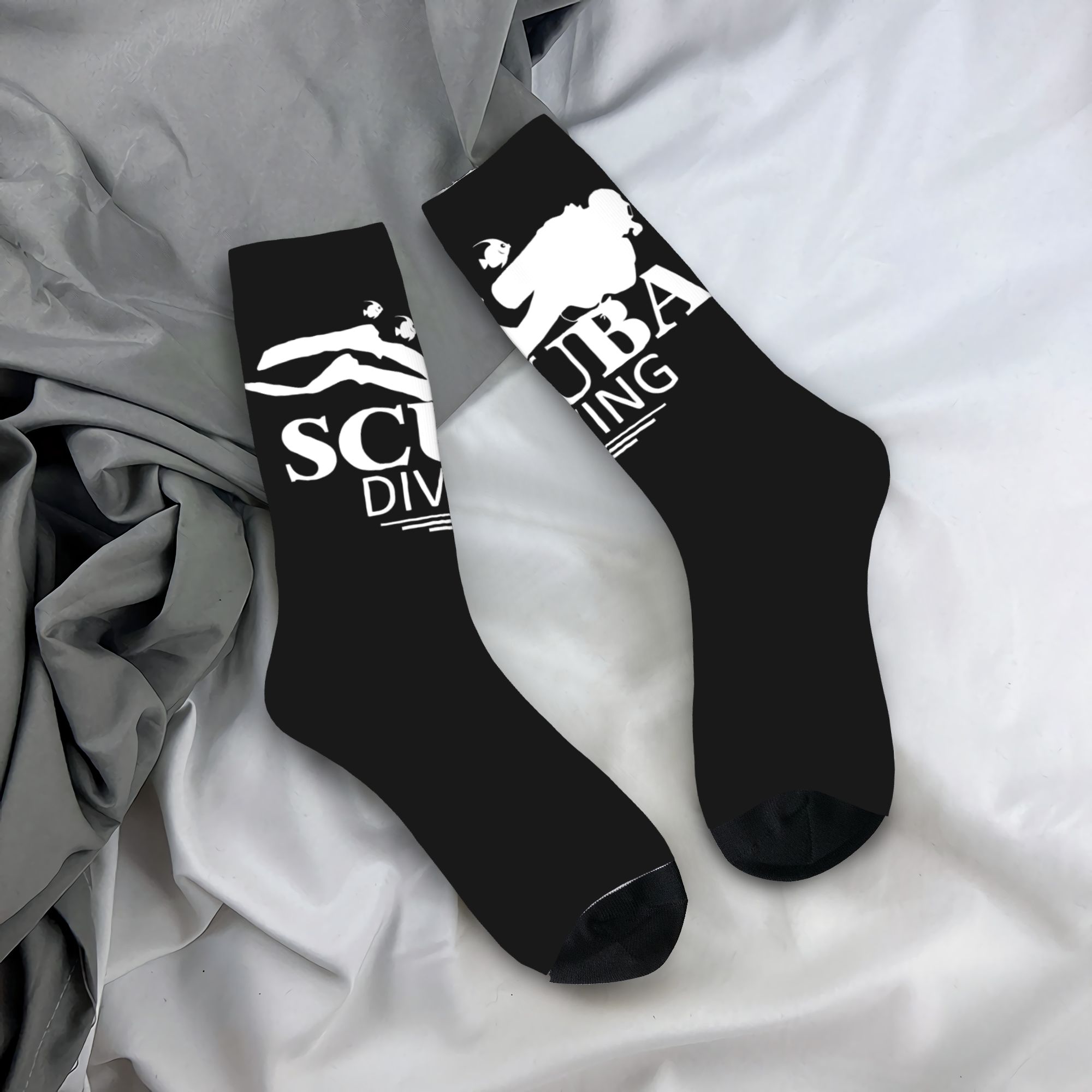 Dress Sock Men - Aangepaste grappige duik sokken voor mannen