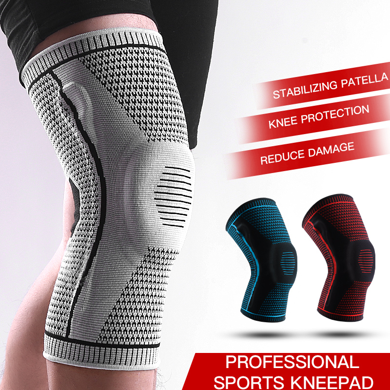 Compression Sleeve Calf - Antislip kniebrace met patella-gelpad Stabilisatoren Comfort-Fit