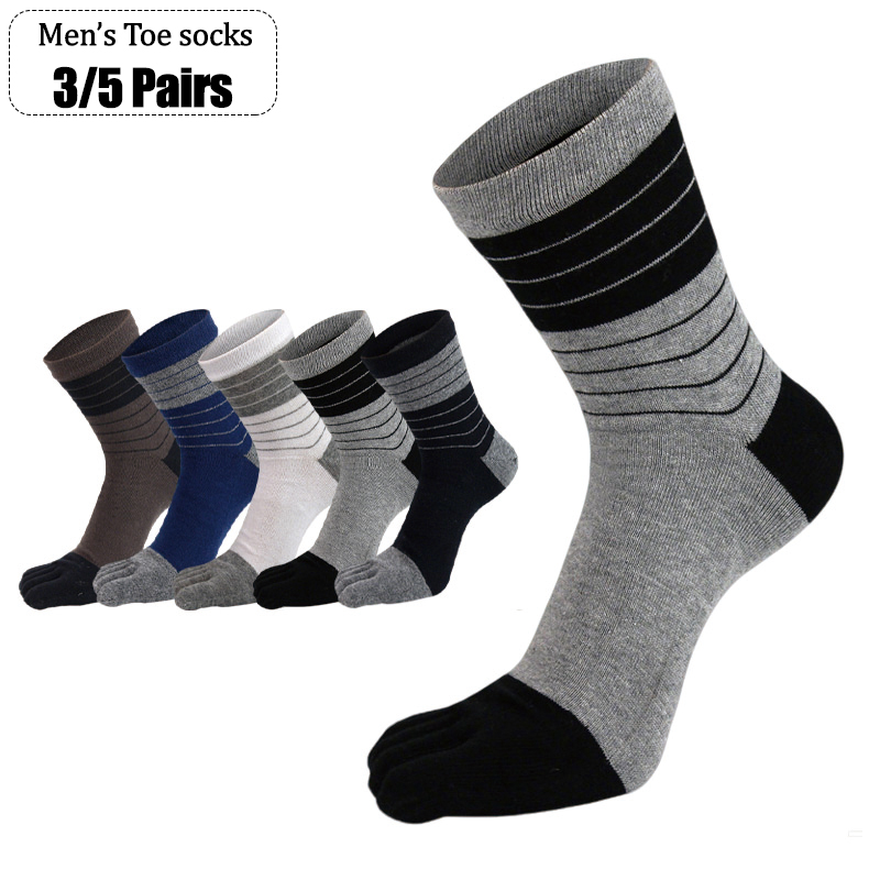 Toe Sock Split - 3/5 Paar Heren Vijfteen Sokken Zachte