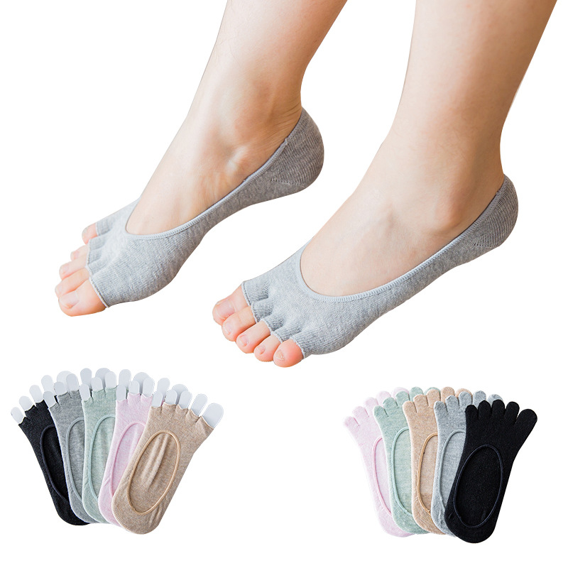 Invisibility Sock Loafer - Dames Open Teen Onzichtbare Vijf Vinger
