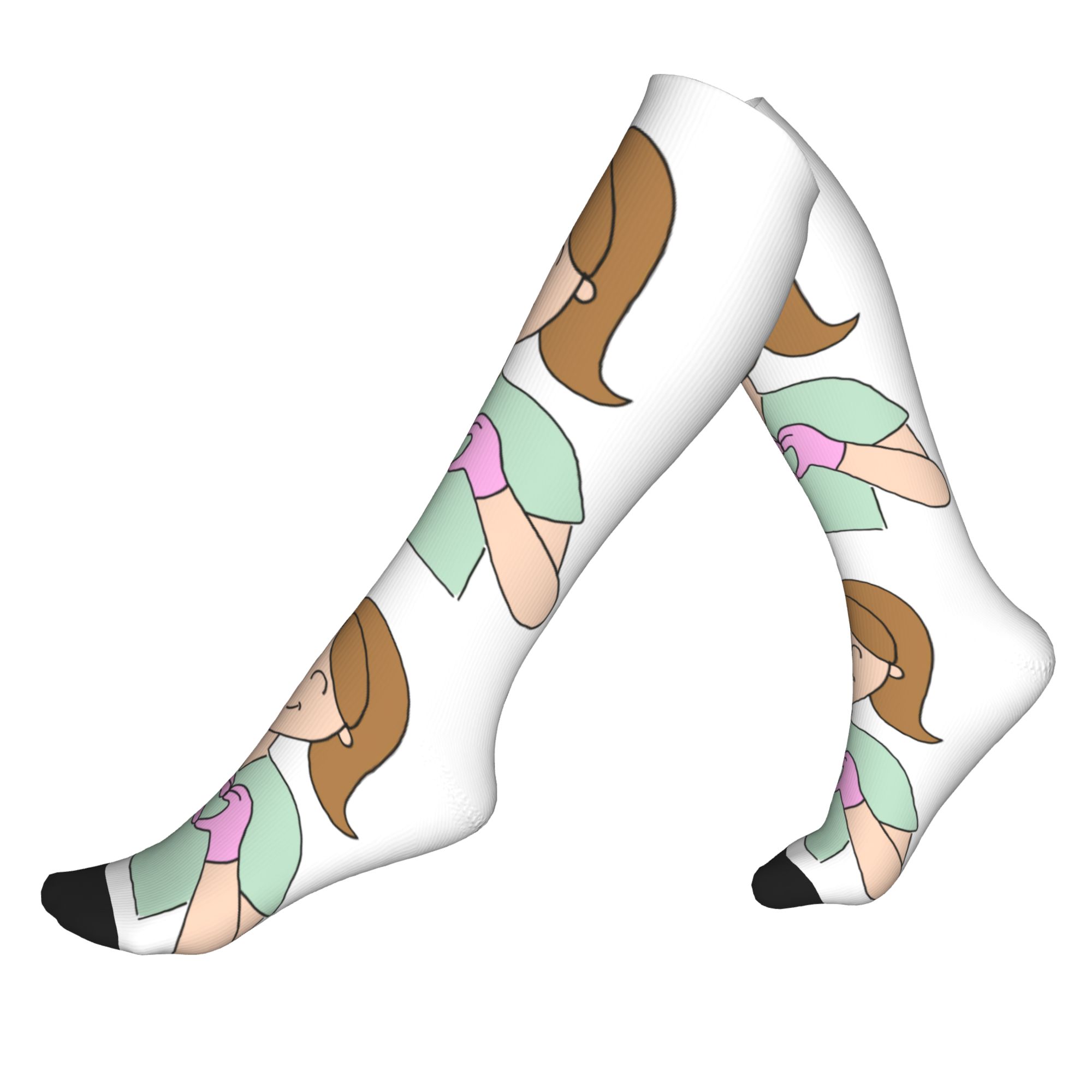 Compression Sock Medical - Harajuku Arts Verpleegkundige Medische Geneeskunde Enfermera