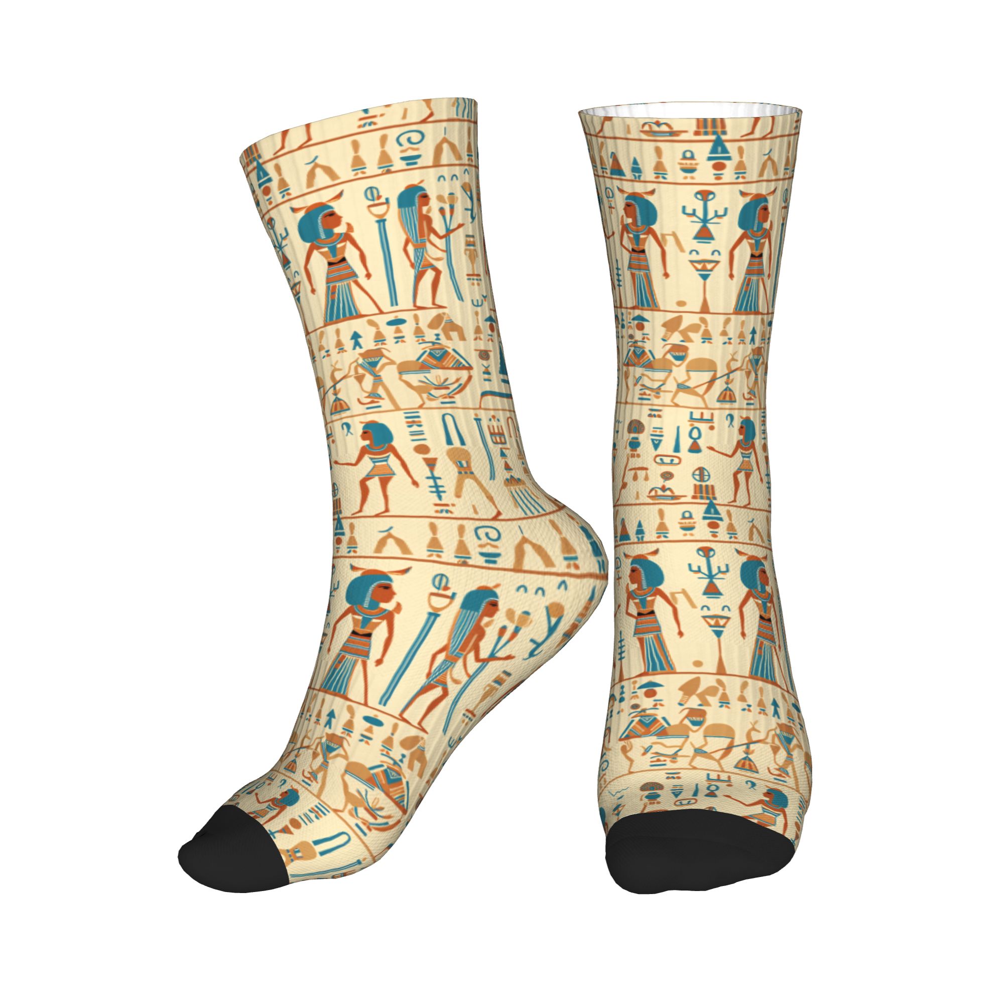 Dress Sock Men - Egyptische goden en symbolen patroonkledingsokken heren