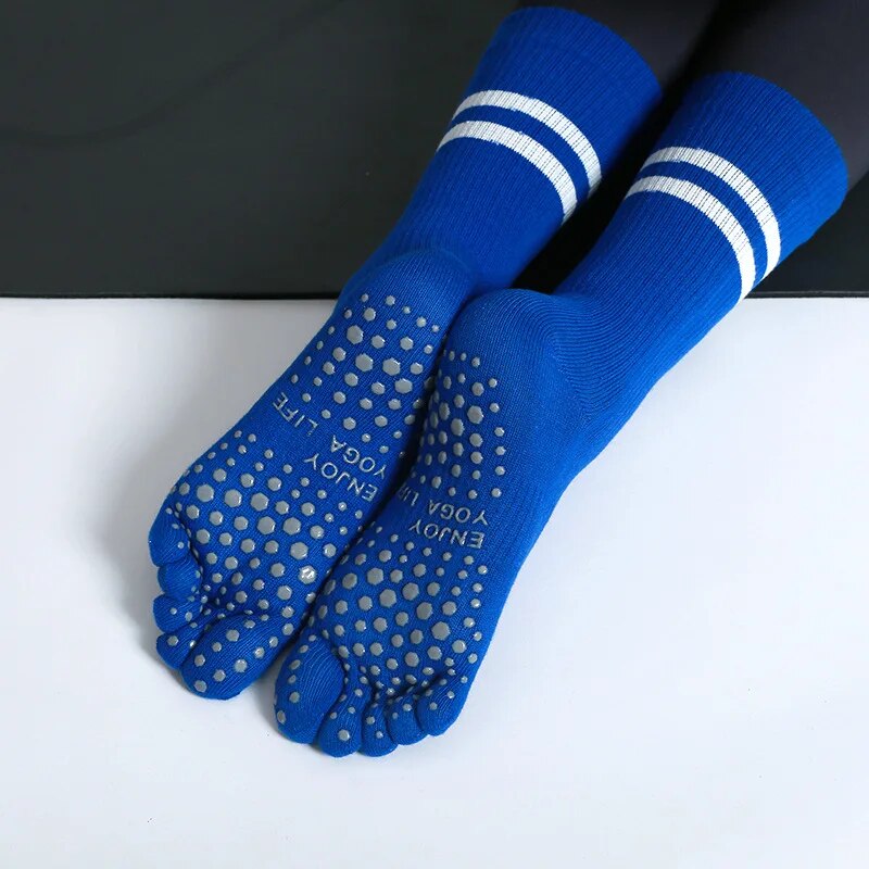 Grip Sock Yoga - Vrouwen Ademende Yoga Sokken Mid-Tube Non-Slip