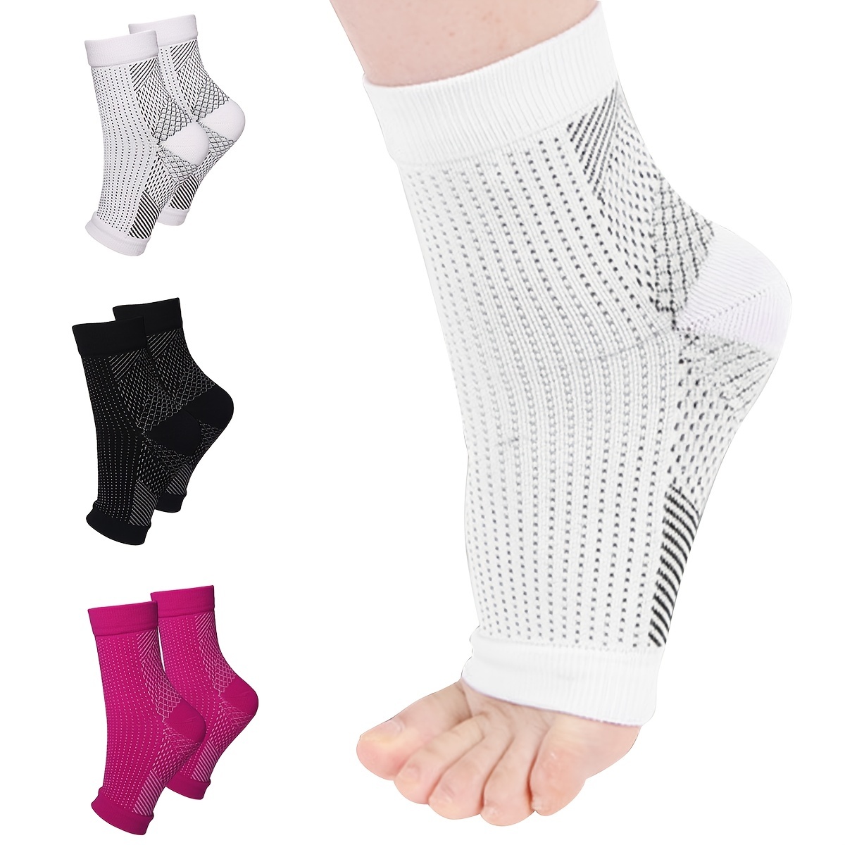 Ankle Brace Sock - Enkelsteunsokken Ademende plantaire fasciitis Zwelling Verlichting