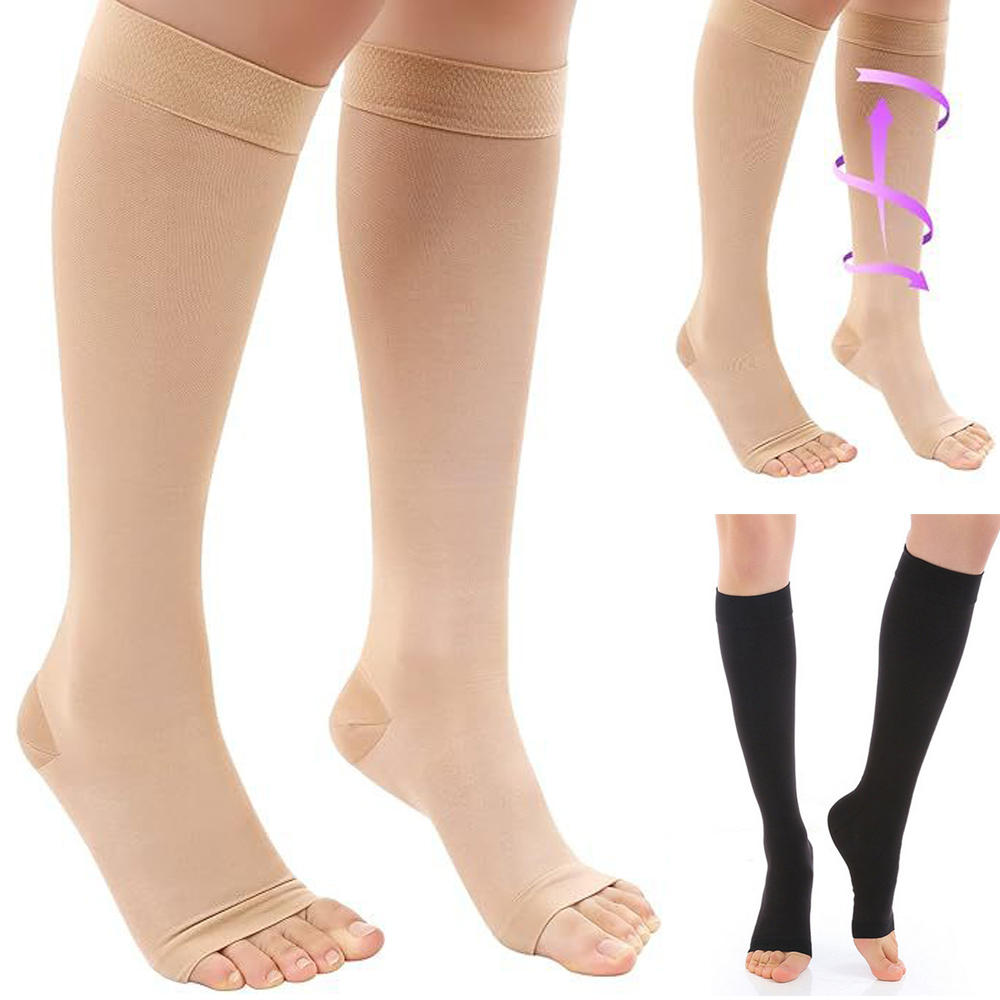 Compression Sleeve Calf - Medische compressiekousen met gegradueerde druk, open