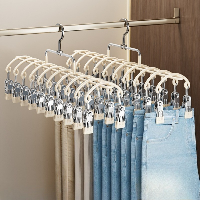 Sock Organizer Tray - Broekhanger met clips Antislip broekrek Roestvrij