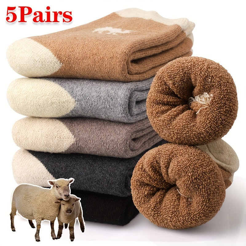 Thermal Sock Winter - 5 paar thermische wintersokken verdikte pluche