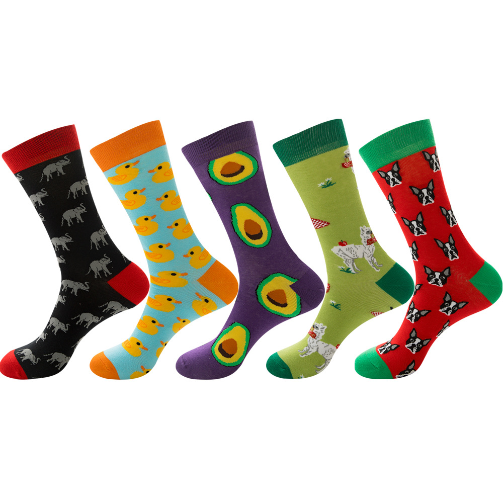 Cotton Crew Sock Pack - 5 Pairs Lot Pack Mannen Vrouwen