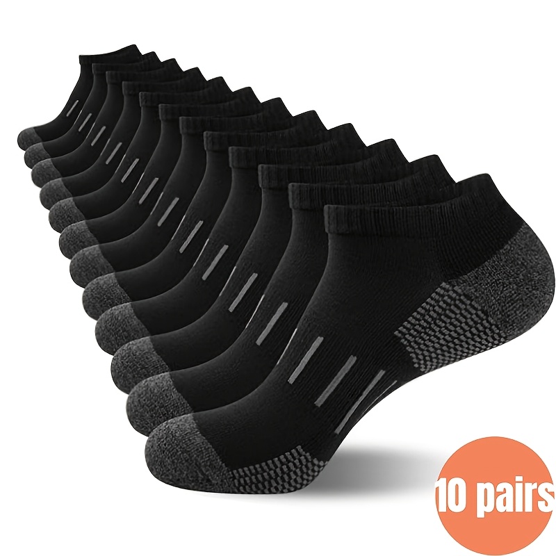 Ankle Sock Low Cut - 10 paar heren enkelsokken met hiel,