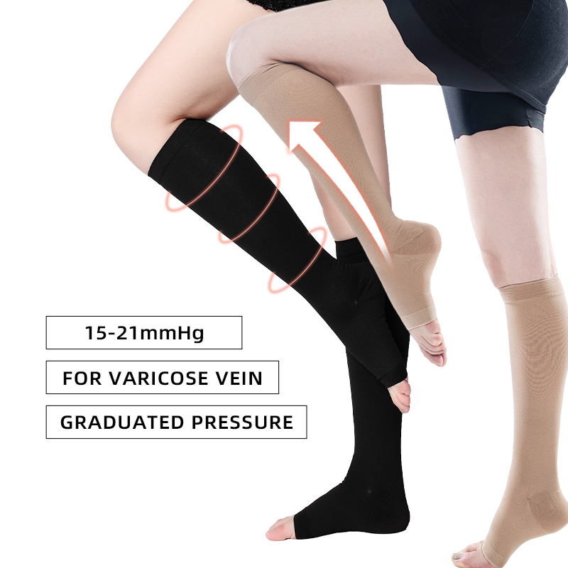 Compression Sock Medical - S-5XL 2 Stks/paar Medische Compressie Kalfmouwen