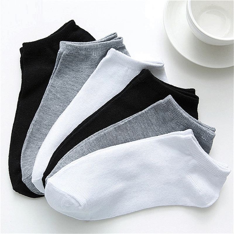 10 paar zwarte en witte onzich - Ankle Sock Low Cut recensie en prijs