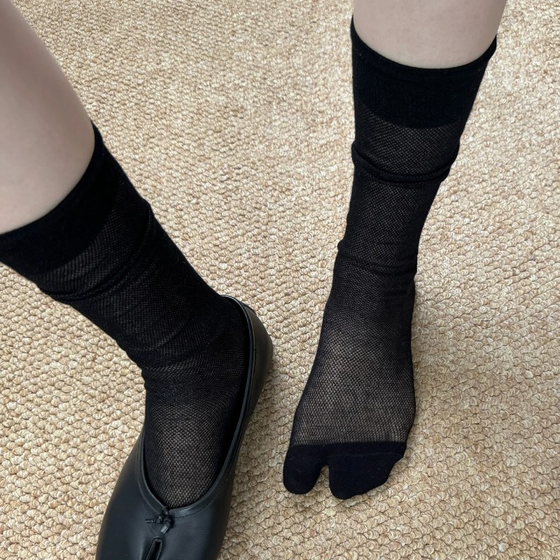 Witte sokken met gespleten tee - Toe Sock Split recensie en prijs