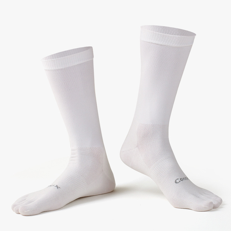 1/5 paar heren hoge crew vijf- - Toe Sock Split recensie en prijs
