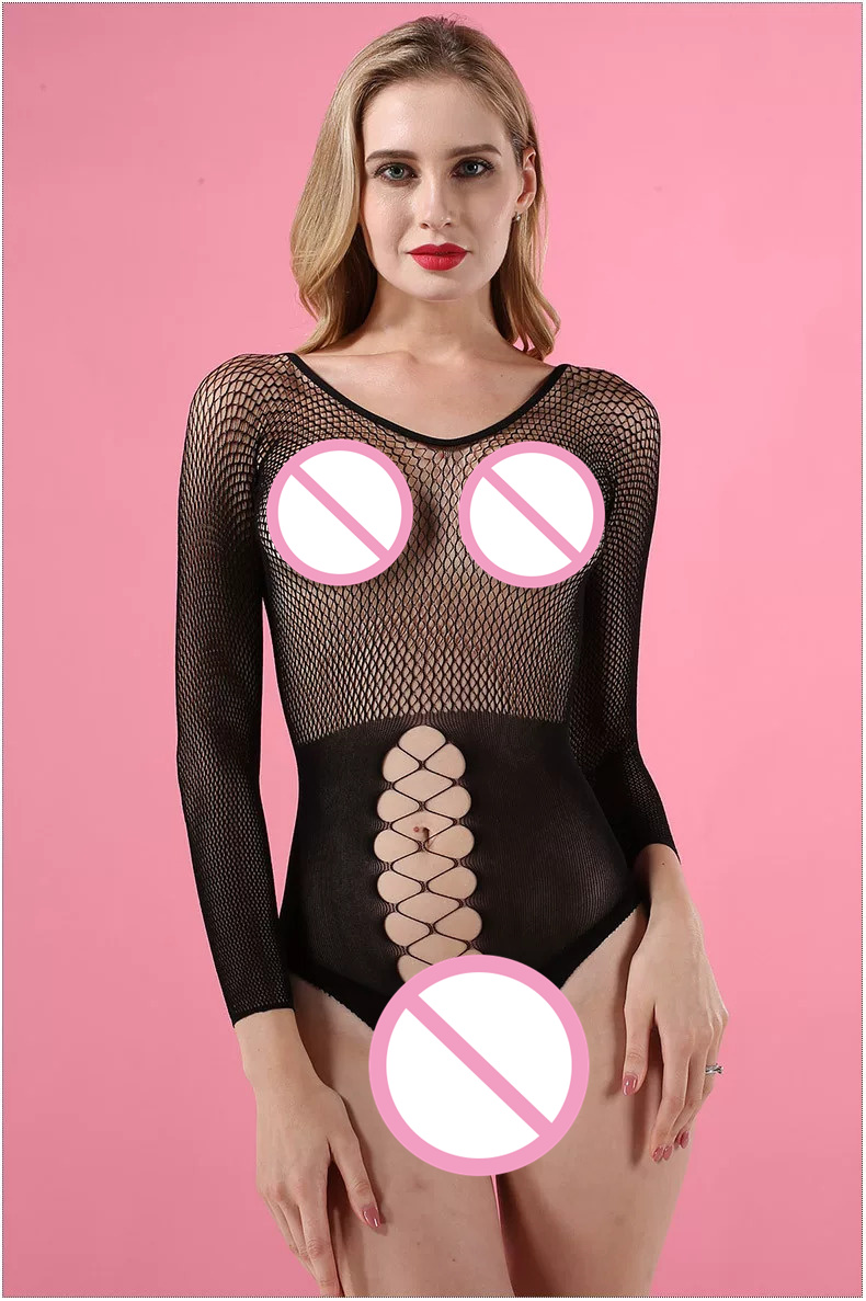 Sexy zwarte visnet lingerie bo - Fishnet Stocking Women recensie en prijs