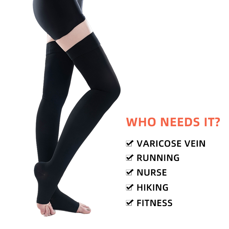1 Paar Dij Hoge Open Teen Medi - Compression Sock Medical recensie en prijs
