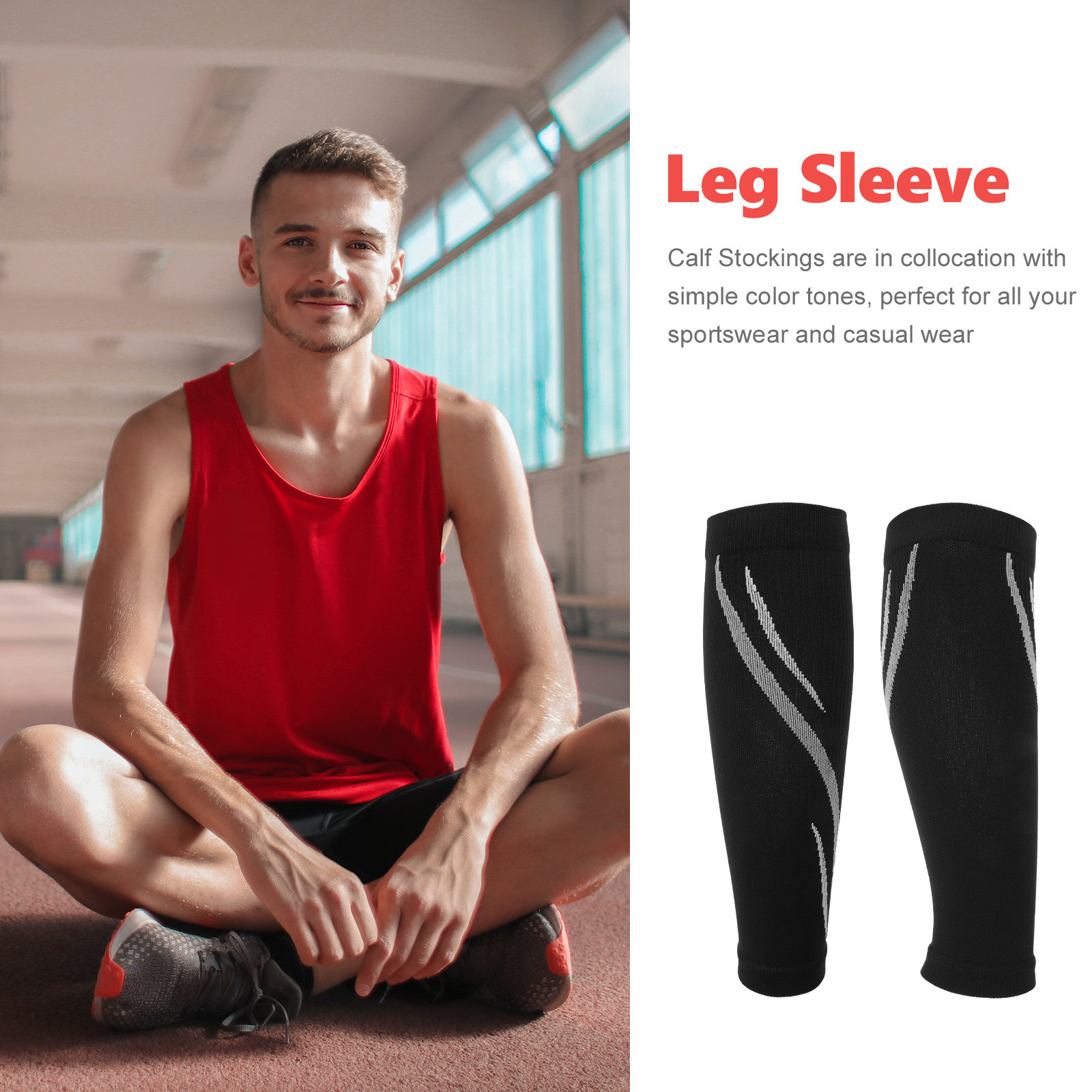 1 paar kuitcompressiemouwen, a - Compression Sleeve Calf recensie en prijs