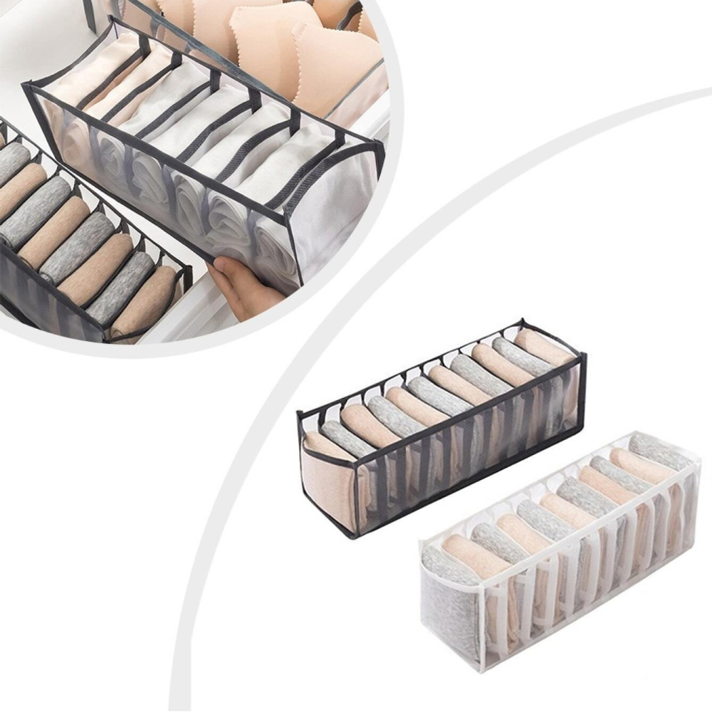 7-delige opbergbox voor onderg - Sock Organizer Tray recensie en prijs
