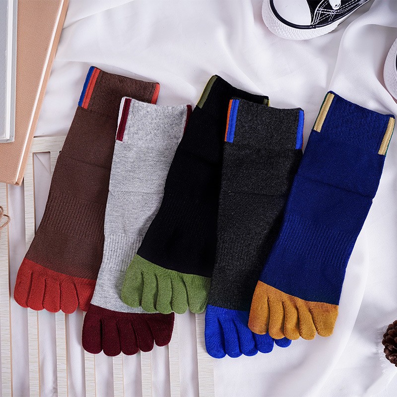 5 paar heren casual katoenen s - Toe Sock Split recensie en prijs