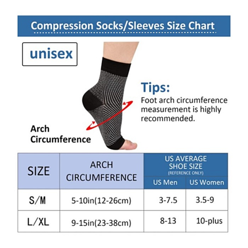 1 Paar Enkelbrace Compressie O - Ankle Brace Sock recensie en prijs