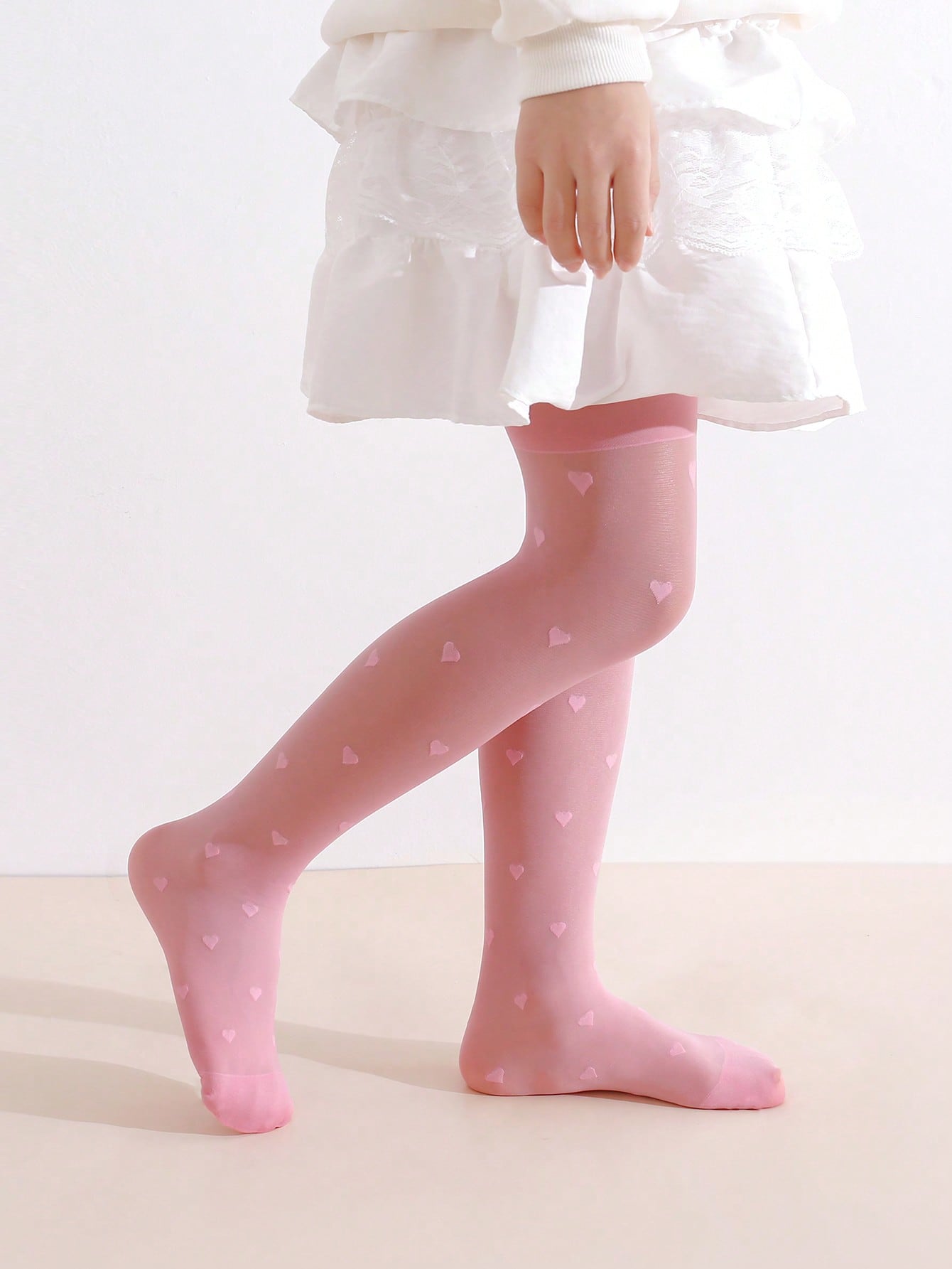 3 Stuks Meisjes Hart Print Pan - Tights Pantyhose Sheer recensie en prijs