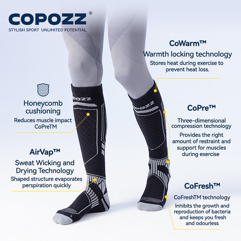 COPOZZ Nieuwe Winter Skisokken - Thermal Sock Winter recensie en prijs