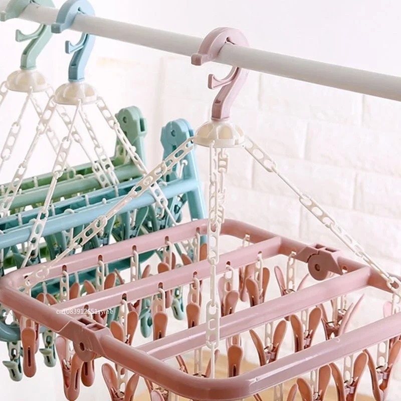 32 Clips Opvouwbare Wasdroger  - Sock Organizer Tray recensie en prijs