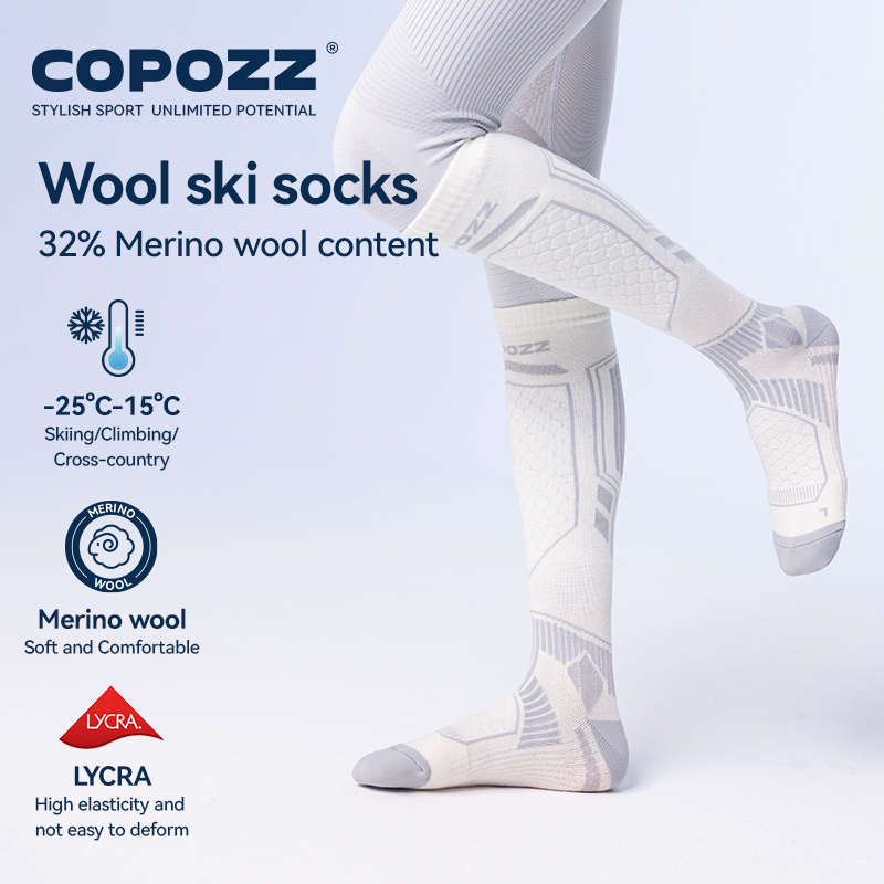COPOZZ Merinowol Winter Skisok - Thermal Sock Winter recensie en prijs