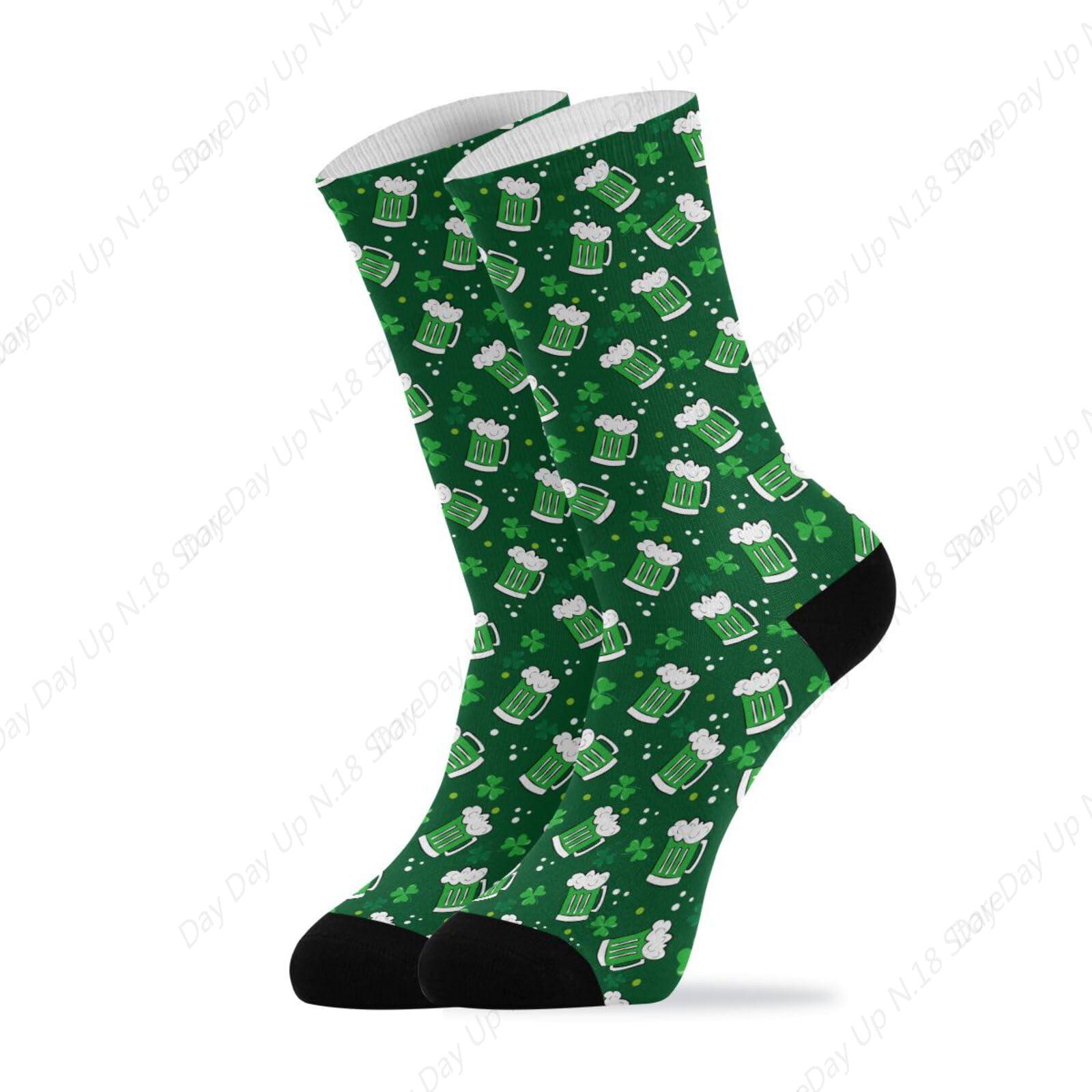 Groen Klaverblad Bier St. Patr - Cotton Crew Sock Pack recensie en prijs
