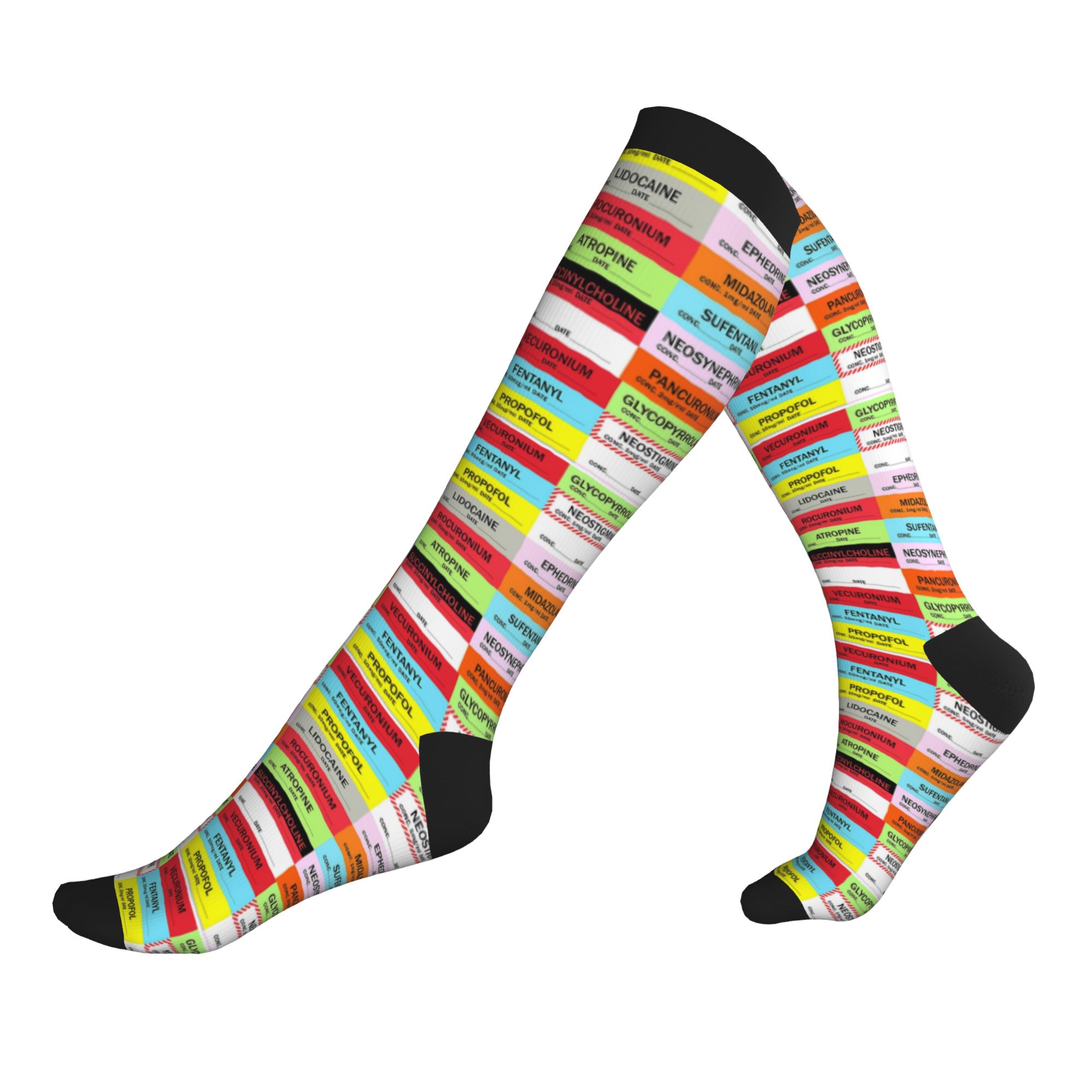 Nieuwigheid bedrukte anesthesi - Compression Sock Medical recensie en prijs