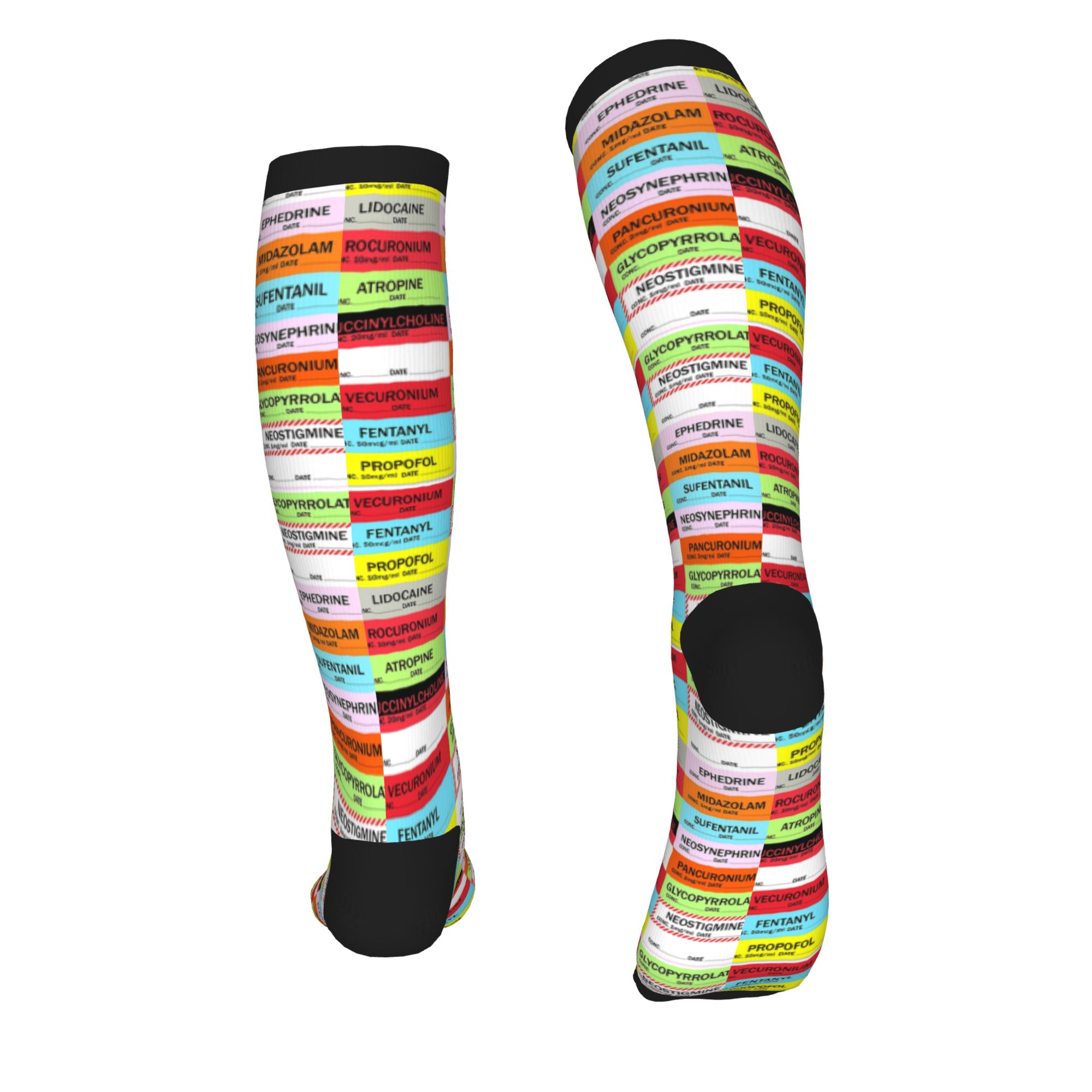 Nieuwigheid bedrukte anesthesi - Compression Sock Medical recensie en prijs