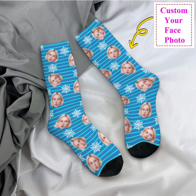 Kerst gezicht foto gepersonali - Dress Sock Men recensie en prijs