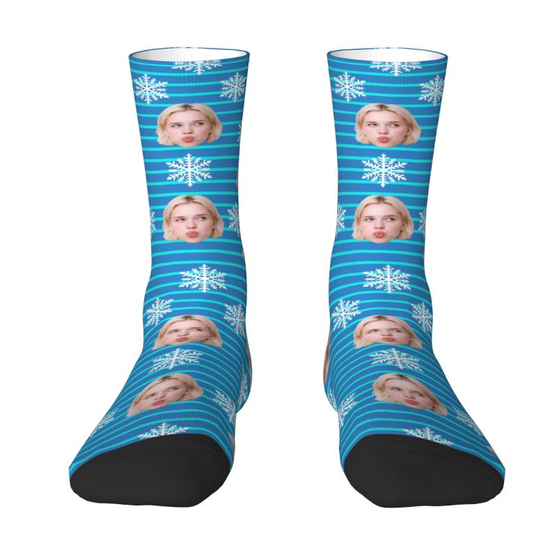 Kerst gezicht foto gepersonali - Dress Sock Men recensie en prijs