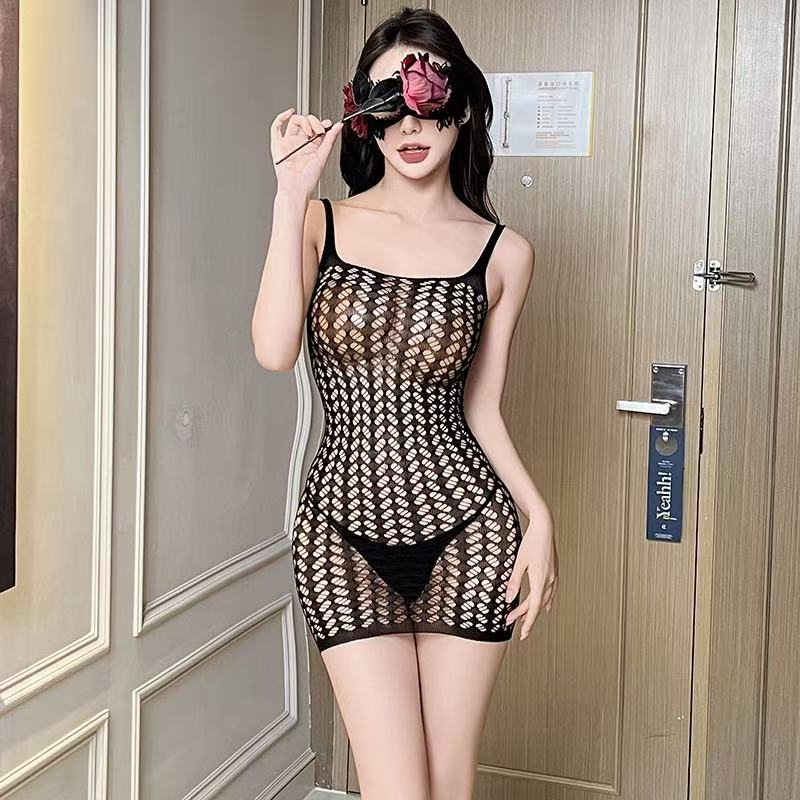 Sexy bodysuit met open kruis,  - Fishnet Stocking Women recensie en prijs