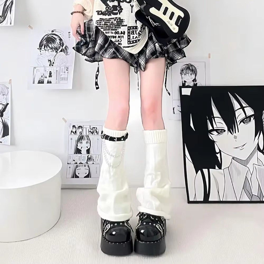 Japanse stijl Harajuku gebreid - Boot Sock Slouchy recensie en prijs