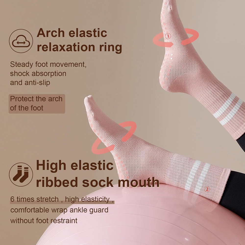 Yoga Pilates Sokken met Grepen - Grip Sock Yoga recensie en prijs