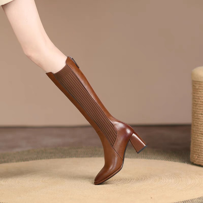 Kniehoge sokboots voor dames,  - Knee High Sock Women recensie en prijs