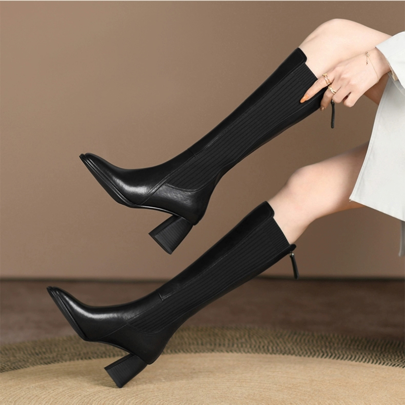 Kniehoge sokboots voor dames,  - Knee High Sock Women recensie en prijs