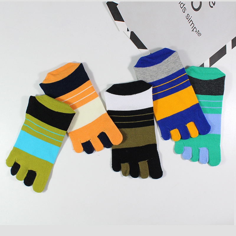 1/5 paar heren kleurrijke gest - Toe Sock Split recensie en prijs