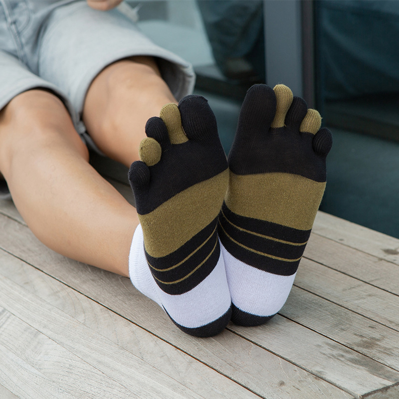 1/5 paar heren kleurrijke gest - Toe Sock Split recensie en prijs
