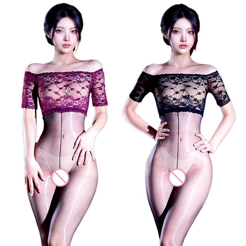 Sexy olie glanzende mesh kante - Tights Pantyhose Sheer recensie en prijs