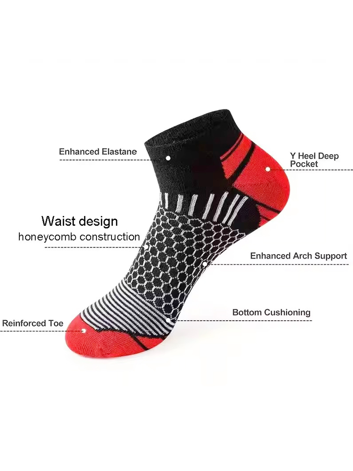 6 paar heren sokken met honing - Ankle Sock Low Cut recensie en prijs