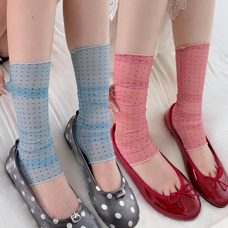 2026 Mode Polka Dot Kanten Sok - Silk Sock Bamboo recensie en prijs