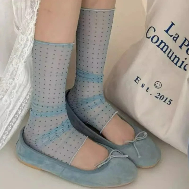 2026 Mode Polka Dot Kanten Sok - Silk Sock Bamboo recensie en prijs